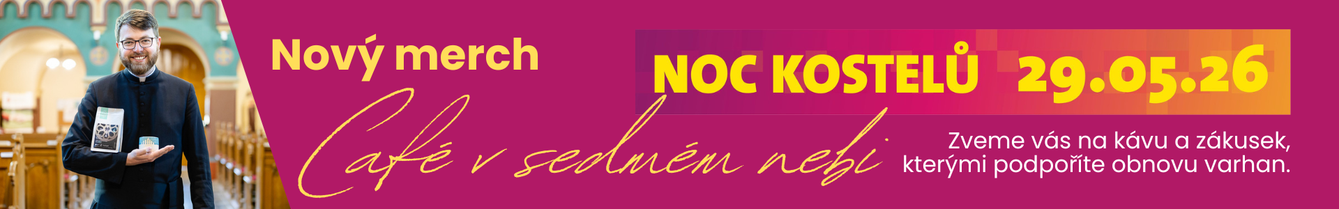 Noc kostelů banner
